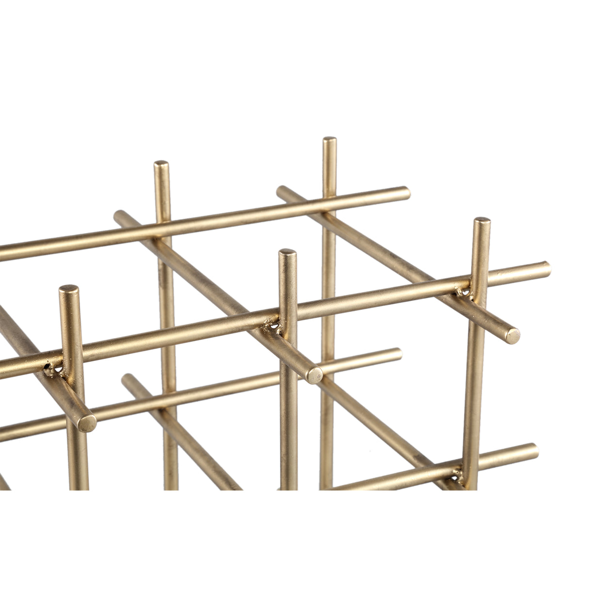 Weinregal Gold, Metall-Weinregal Gold, Breite 40 cm