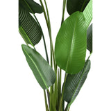 Künstlicher Bananenbaum XL,  Deko-Bananenpflanze grün, Kunstpflanze Bananenstaude grün, Höhe 235 cm