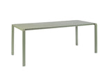 Gartentisch grün Metall, Metall-Gartentisch grün, Länge 214 cm