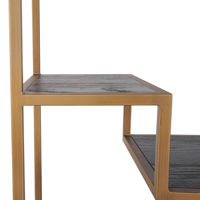 Regal braun, Wohnzimmerregal braun Eiche furniert, Breite 120 cm