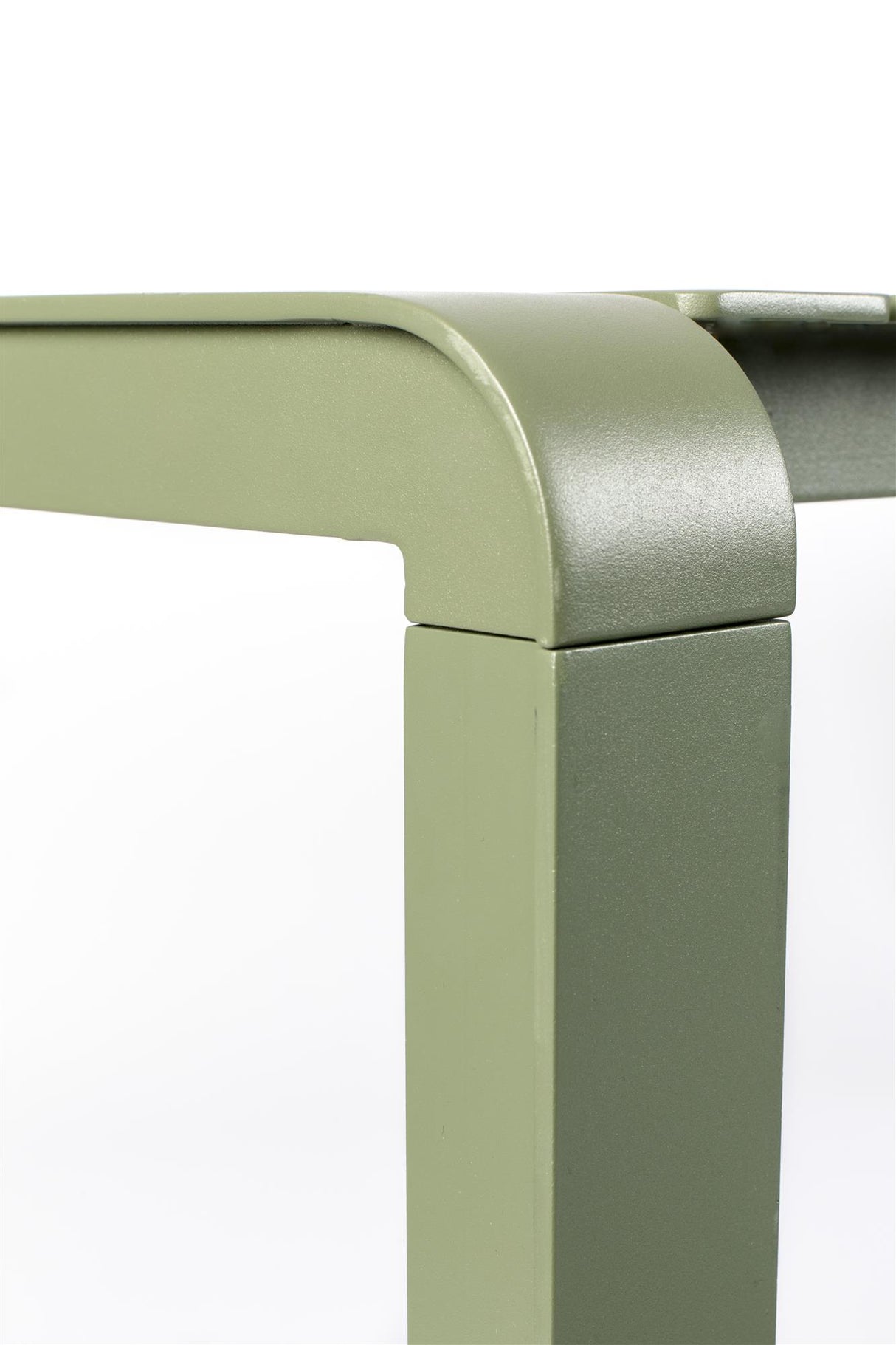 Gartentisch grün Metall, Metall-Gartentisch grün, Länge 214 cm