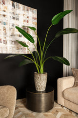 Künstlicher Bananenbaum L,  Deko-Bananenpflanze grün, Kunstpflanze Bananenstaude grün, Höhe 150 cm