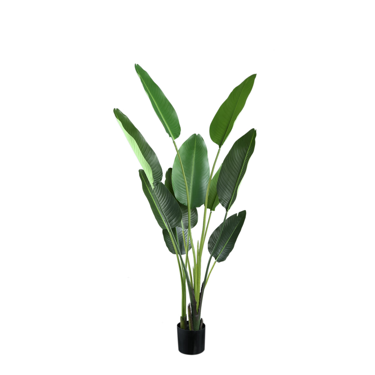 Künstlicher Bananenbaum L,  Deko-Bananenpflanze grün, Kunstpflanze Bananenstaude grün, Höhe 150 cm