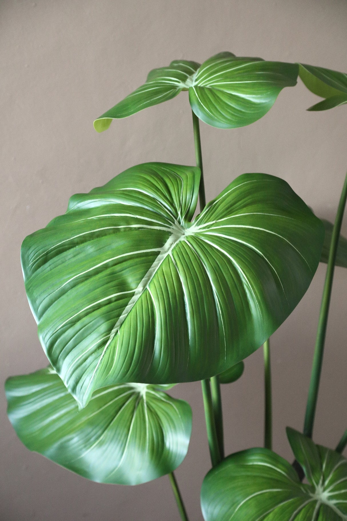 Kunstpflanze grün XL, Deko-Kunstpflanze Philodendron grün, Höhe 178 cm