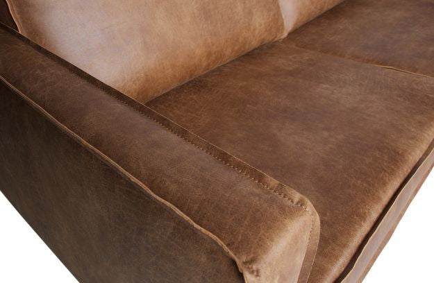 Ecksofa Ottomane rechts, Sofa cognac, modernes Ecksofa cognac,  Breite 350 cm