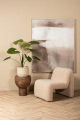 Kunstpflanze  Alocasia,  Deko-Kunstpflanze  grün, Höhe 120 cm