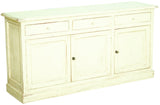 Sideboard weiß, Anrichte weiß Landhausstil, Kommode weiß Landhaus, Breite 181 cm