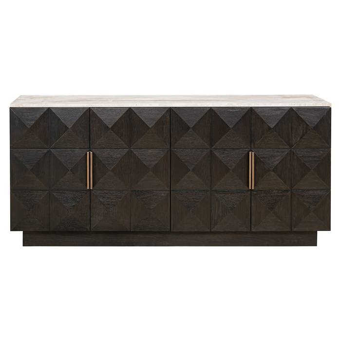 Sideboard braun, Anrichte braun Eiche furniert, Breite 170 cm