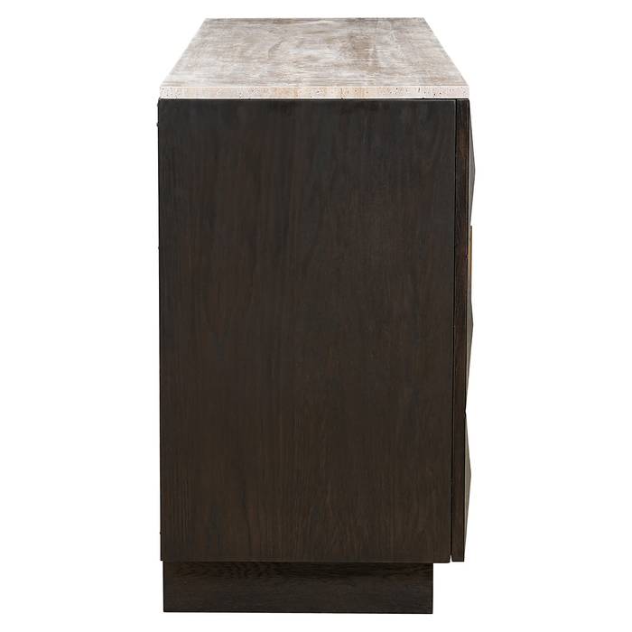 Sideboard braun, Anrichte braun Eiche furniert, Breite 170 cm