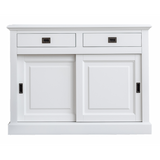 Sideboard weiß, Anrichte weiß, Breite 126 cm