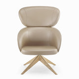 Sessel taupe Leder, Lounge-Sessel taupe drehbar