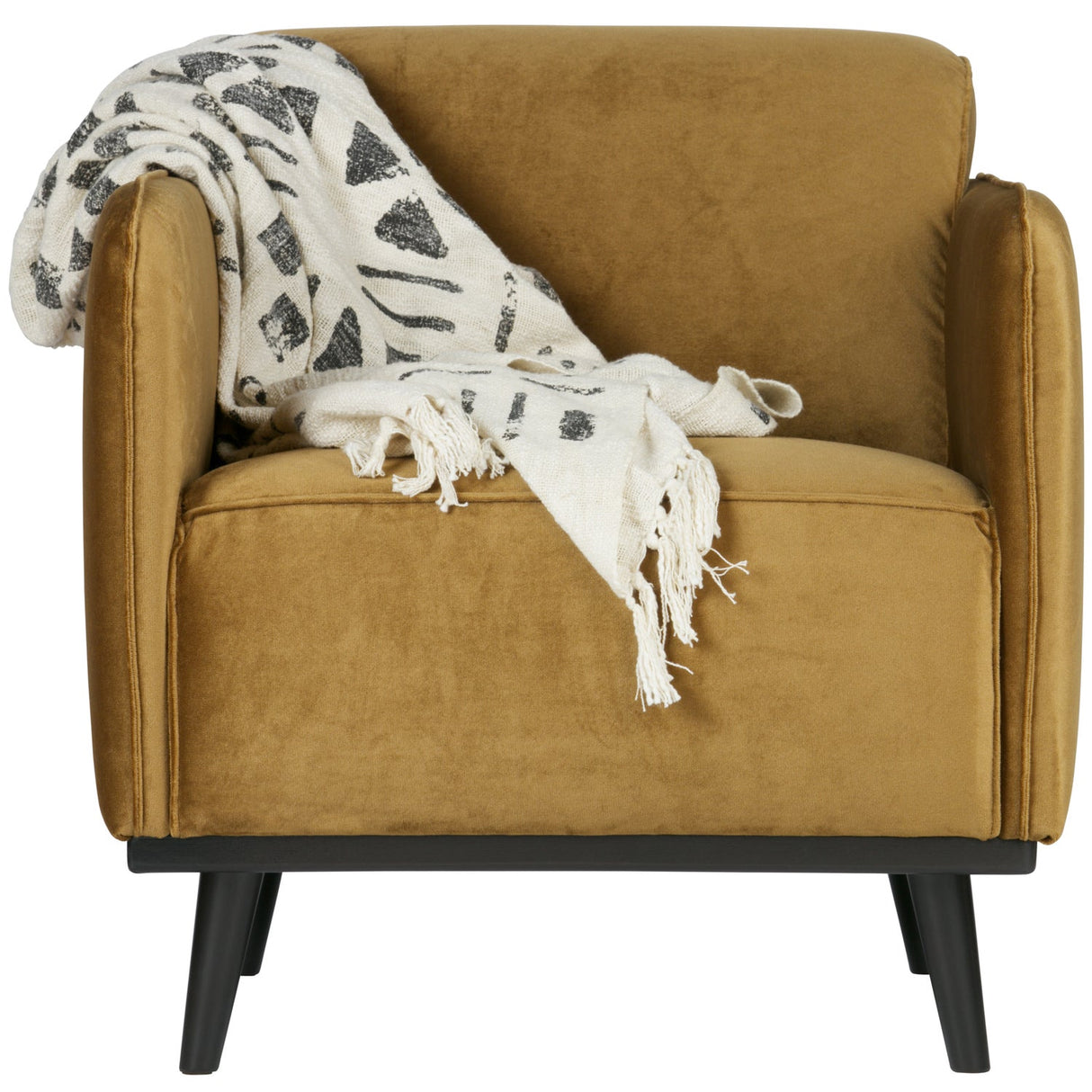 Sessel gelb Samt-Stoff, Sessel modern gelb