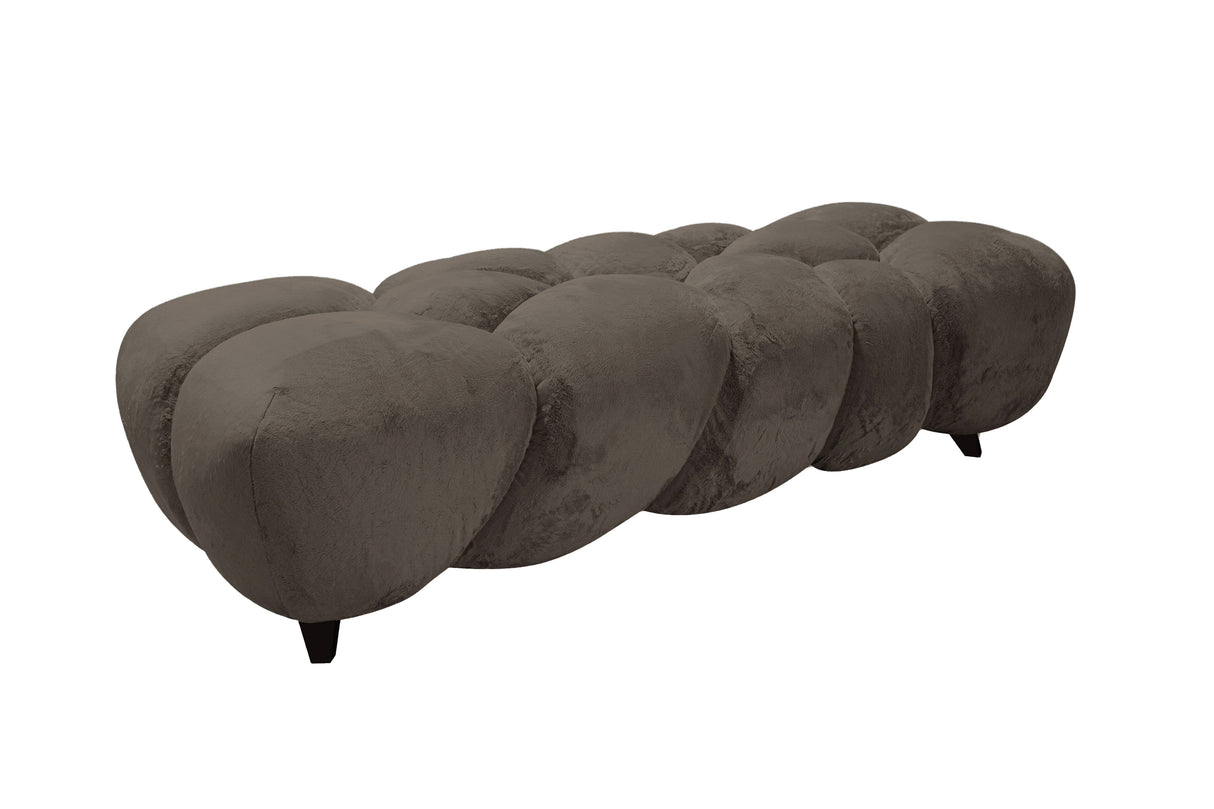 Sitzbank taupe, Bank taupe, Länge 160 cm