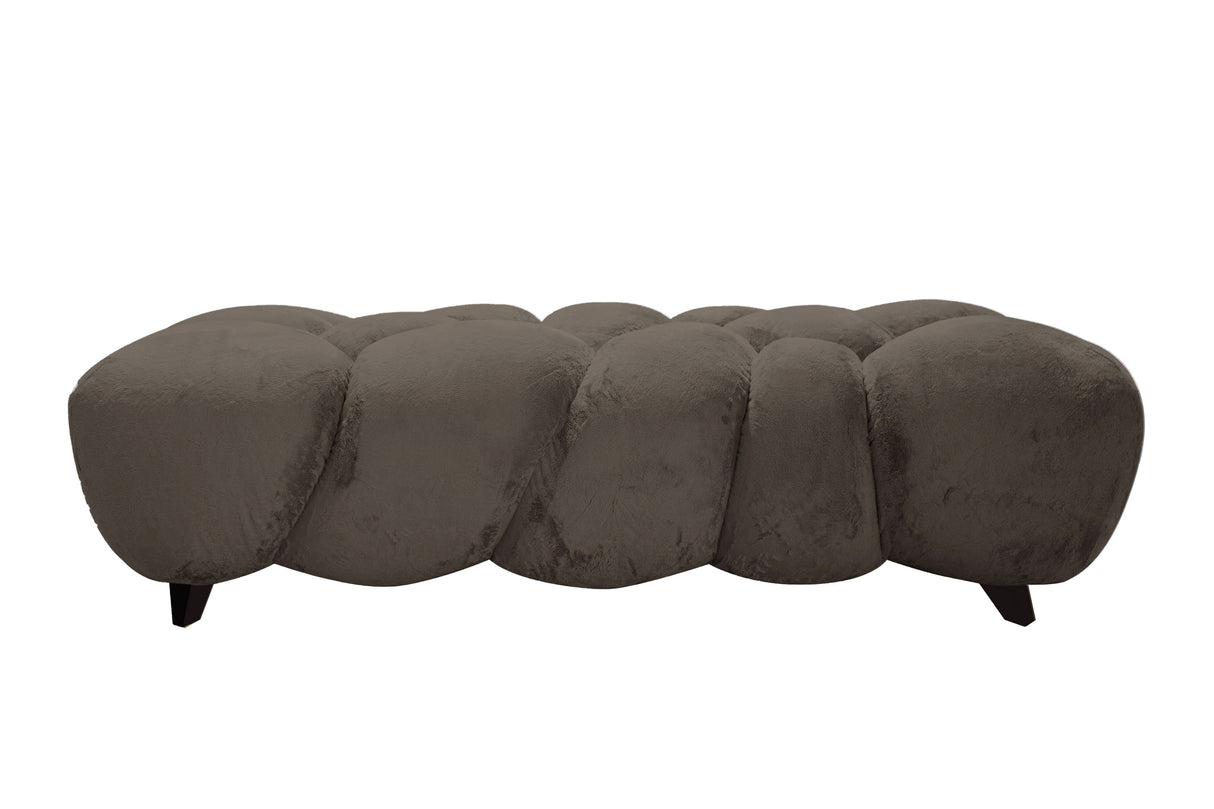 Sitzbank taupe, Bank taupe, Länge 160 cm