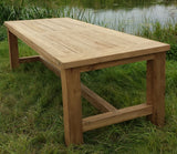 Gartentisch Landhaus, Esstisch Massivholz, Tisch Holz massiv, Breite 260 cm