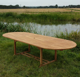 Gartentisch ausziehbar Massivholz Teak,&nbsp; Länge 180-240 cm