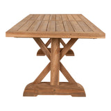 Gartentisch Teak-Holz, Gartenesstisch Naturholz-braun, Länge 240 cm
