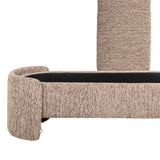 Sitzbank taupe-braun, Schlafzimmerbank taupe, Breite 150 cm