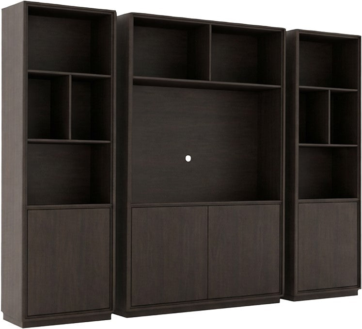 TV Schrank braun Eiche furniert, Wohnzimmerschrank braun Eiche-Natur, Breite 150 cm
