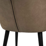Stuhl taupe Leder, Esszimmerstuhl taupe Leder