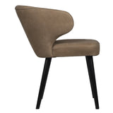 Stuhl taupe Leder, Esszimmerstuhl taupe Leder