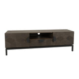 TV Schrank braun Eiche furniert 160 cm, Fernsehschrank braun mit Schublade Eiche furniert, Länge 160 cm