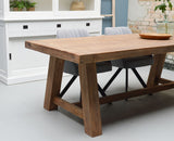 Esstisch Holz Teak, Tisch Massivholz, Länge 220 cm