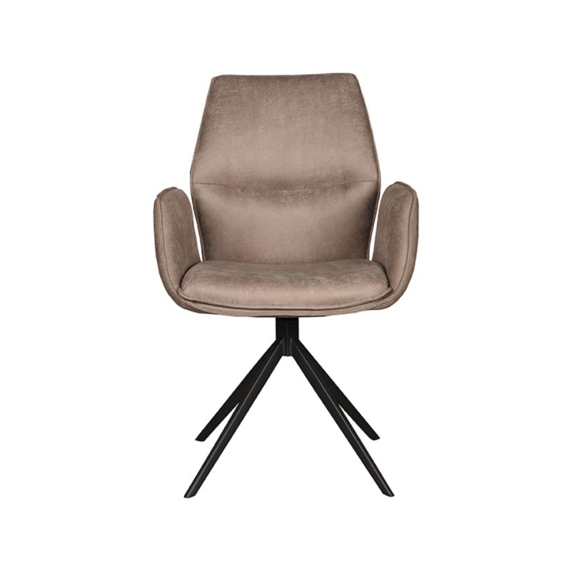 Stuhl taupe drehbar, drehbarer Esszimmerstuhl taupe