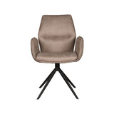 Stuhl taupe drehbar, drehbarer Esszimmerstuhl taupe