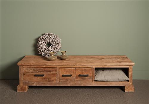 TV Schrank braun Altholz 160 cm, Fernsehschrank braun mit Schublade Altholz, Länge 160 cm