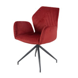 Stuhl rot, drehbarer Stuhl rot-schwarz