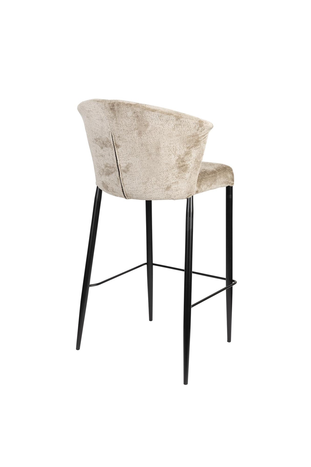Barstuhl beige, Barstuhl gepolstert beige, Sitzhöhe 73 cm