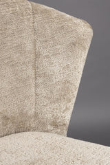 Barstuhl beige, Barstuhl gepolstert beige, Sitzhöhe 73 cm
