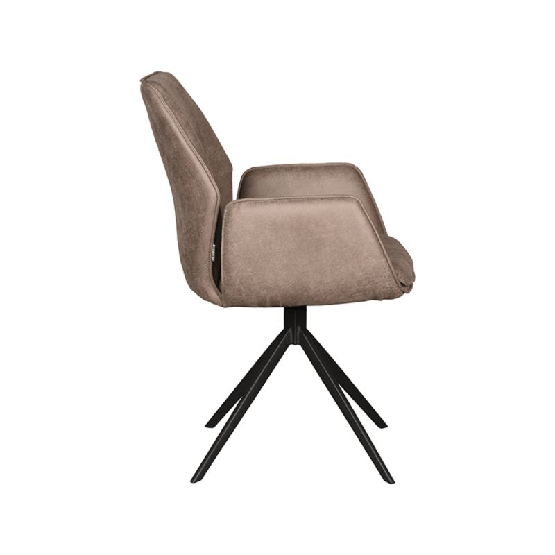 Stuhl taupe drehbar, drehbarer Esszimmerstuhl taupe