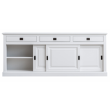Sideboard weiß Landhausstil, Anrichte weiß Landhaus, Breite 230 cm