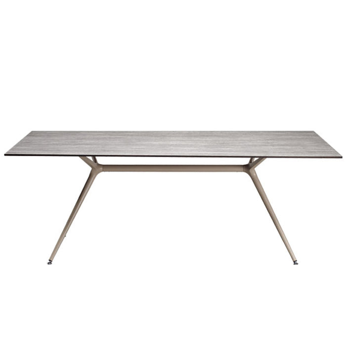 Bürotisch taupe-grau, Tisch taupe-grau, Esstisch rechteckig taupe-grau, Länge 160 cm