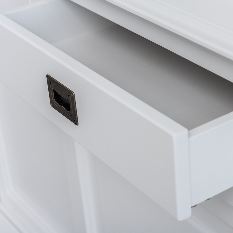 Sideboard weiß Landhausstil, Anrichte weiß Landhaus, Breite 230 cm