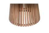 Gartentisch rund Holz Teak, runder Gartentisch Massivholz, Durchmesser 120 cm