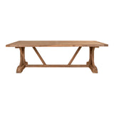 Gartentisch Teak-Holz, Gartenesstisch Naturholz-braun, Länge 240 cm