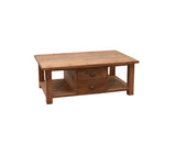 Couchtisch Teak, Couchtisch Massivholz, Länge 120 cm