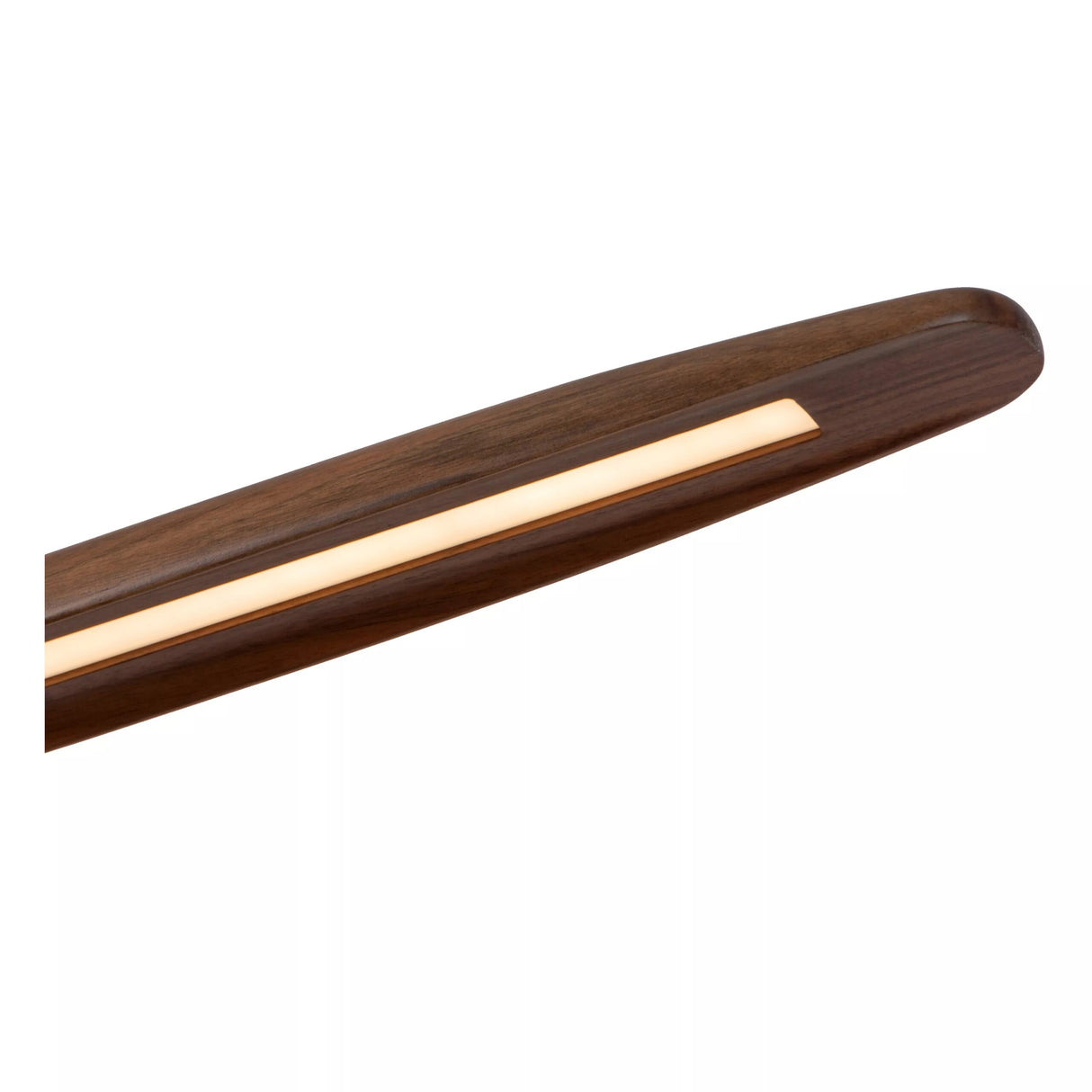 Pendelleuchte LED Holz braun, Hängeleuchte Holz LED oval dimmbar, Breite 180 cm