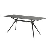 Design Tisch anthrazit-grau, Bürotisch anthrazit-grau, Länge 210 cm