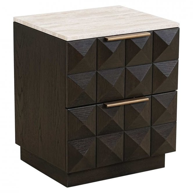 Nachtisch braun, Beistelltisch braun, Höhe 62 cm