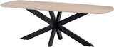 Tisch weiß gekälkt Metall Gestell, Esstisch Industriedesign, Länge 230 cm
