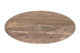 Esstisch Travertin-Tischplatte, Esstisch oval, Länge 235 cm
