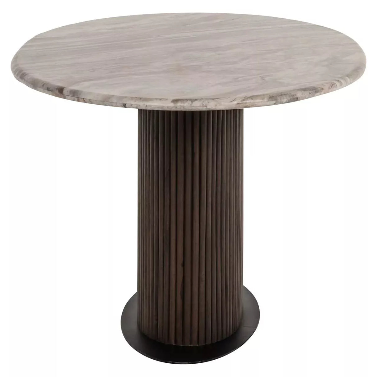 Esstisch Marmor-Tischplatte, Esstisch braun oval, Länge 200 cm