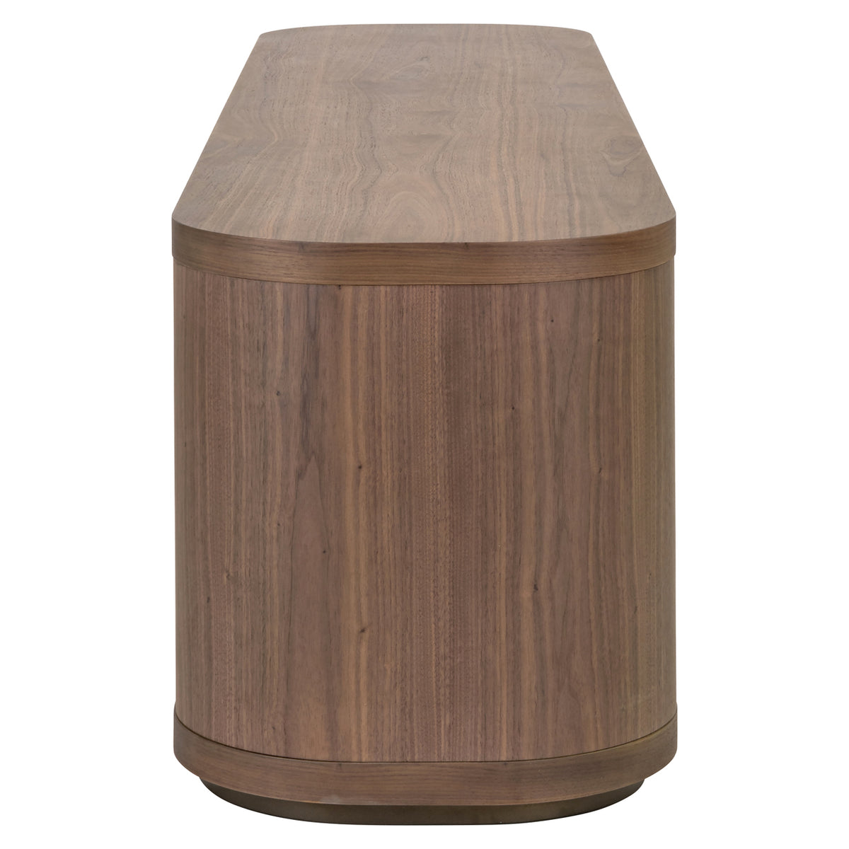 TV Schrank braun Fernsehschrank oval braun, Lowboard braun, Breite 200 cm