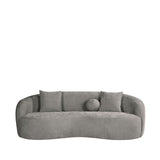 Sofa grau, 3 Sitzer Sofa grau, Breite 203 cm