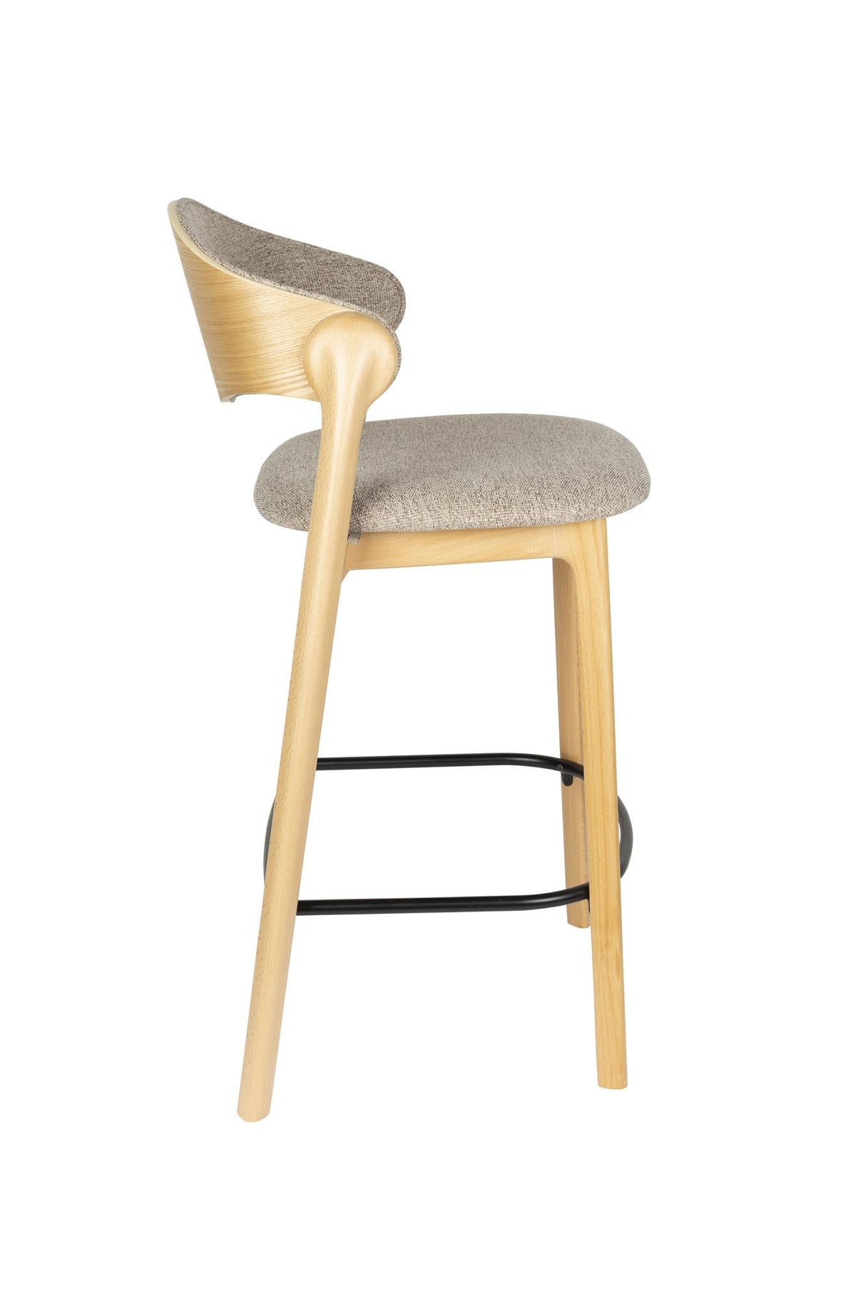 Barstuhl Naturholz-Stuhlbeine, Barstuhl braun, Sitzhöhe 65 cm