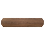 TV Schrank braun Fernsehschrank oval braun, Lowboard braun, Breite 200 cm